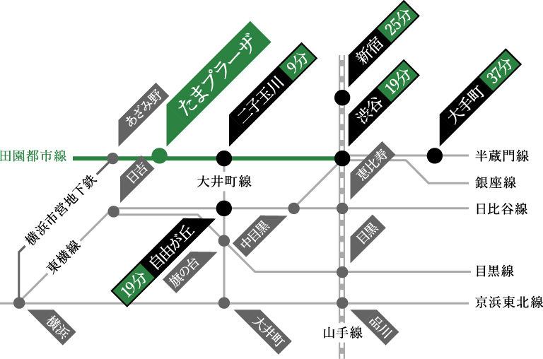 たまプラーザ駅から
徒歩2分 | アクセス | こうづま歯科医院